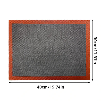 30x40cm Silicone Grill Mat – Heat-Resistant, Breathable, Perfect for Baking & Grilling